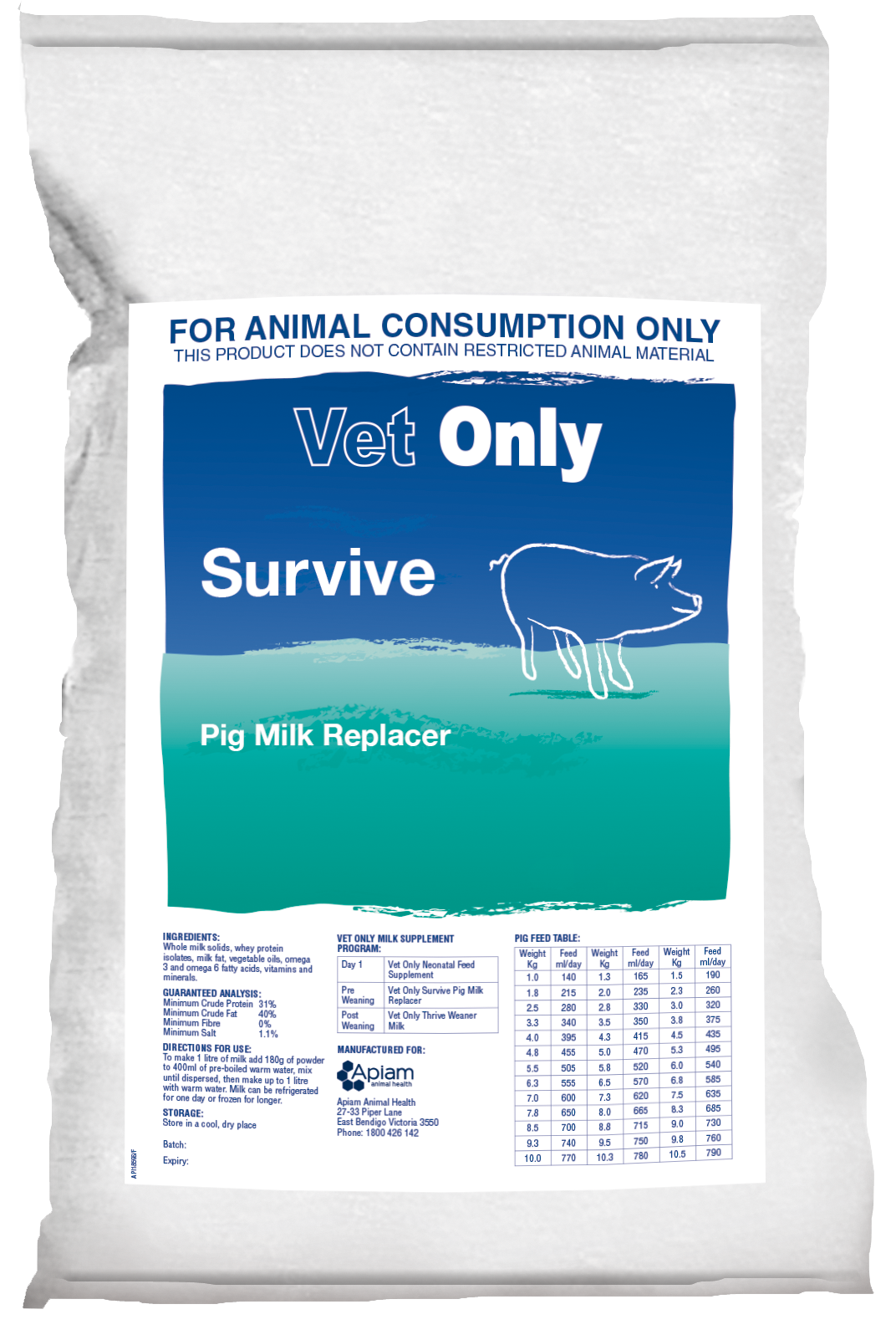Vet Only Survive Milk Replacement