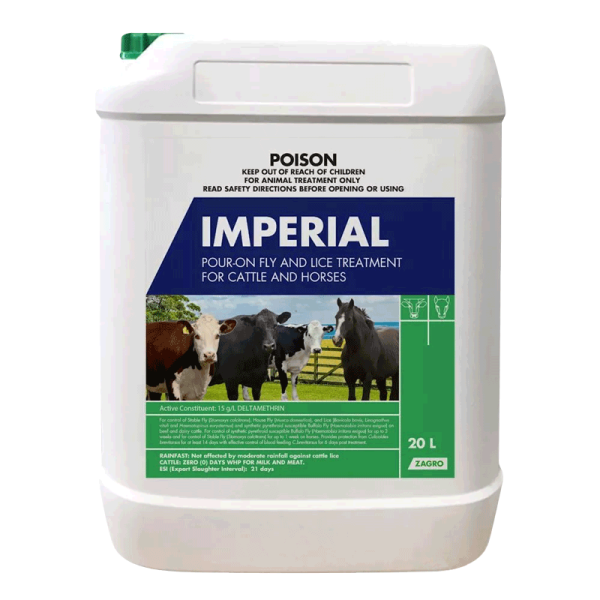 Imperial Pour-On Fly and Lice Treatment for Cattle & Horses