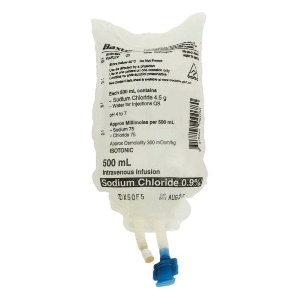 Saline - Baxter 0.9% Sodium Chloride IV Infusion