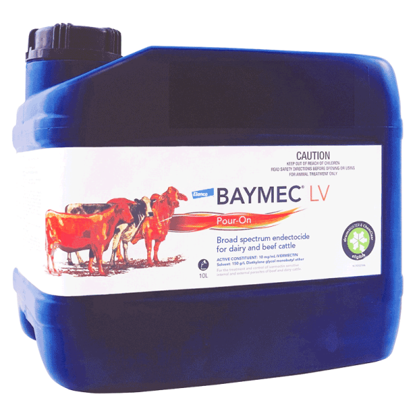 Baymec LV Pour-On Broad Spectrum Endectocide for Dairy & Beef Cattle