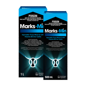 Marks-Min Injectable Trace Mineral with Vit B12 for Cattle