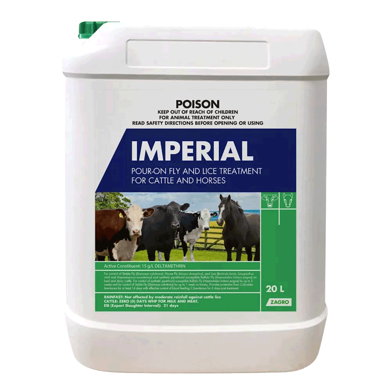 Imperial Pour-On Fly and Lice Treatment for Cattle & Horses