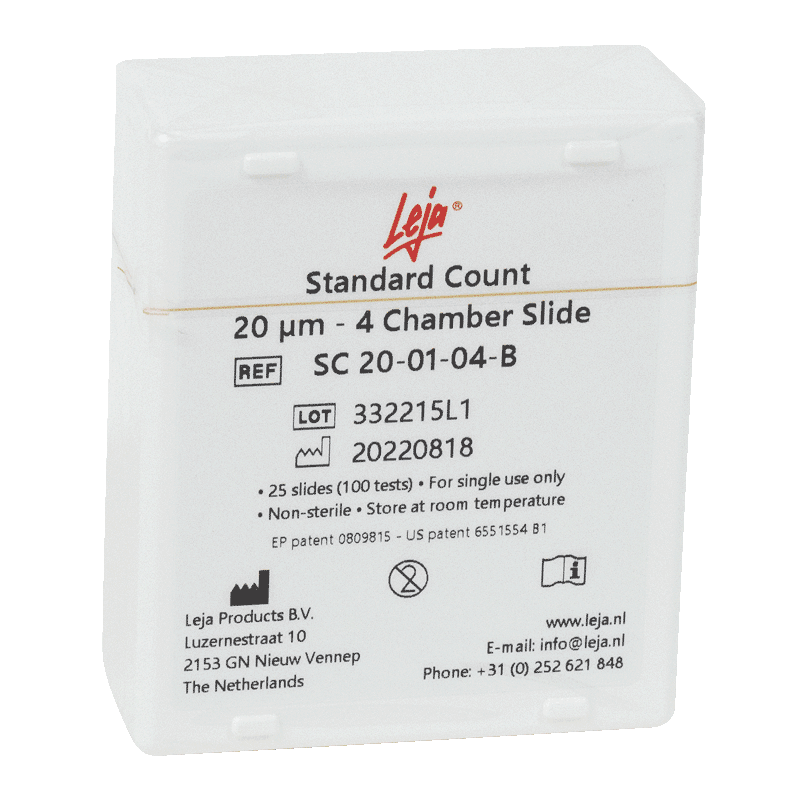 Leja Slide - 4 Chambers 20µm