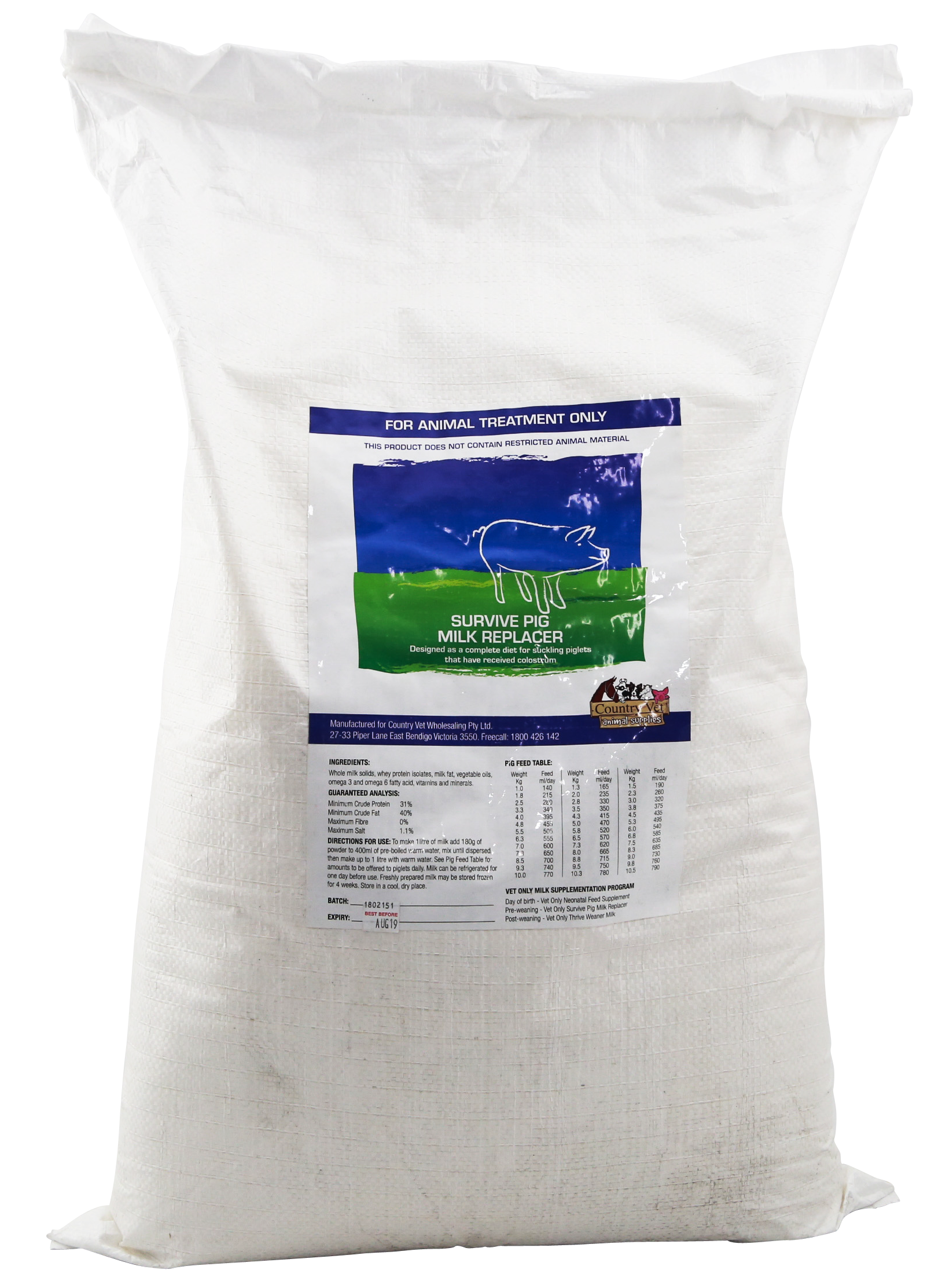 Vet Only Survive Milk Replacement [20 kg]