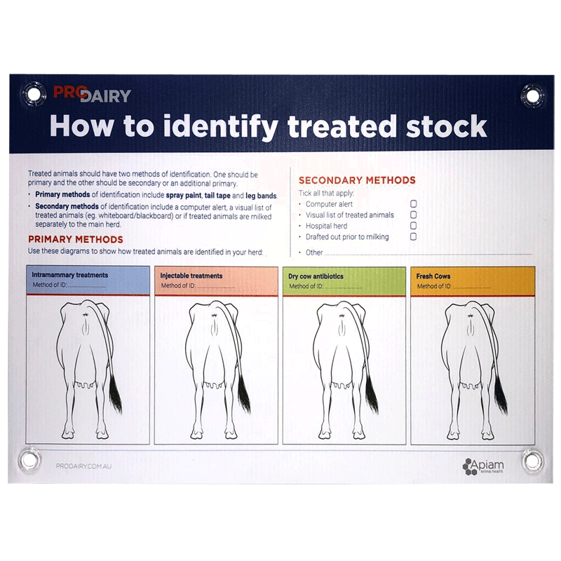 ProDairy Corflute A2 - HerdPRO Identify Treated Stock [Each]