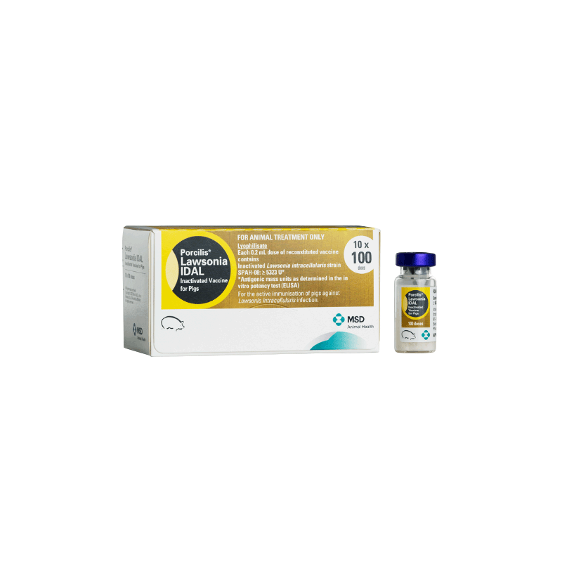 Porcilis Lawsonia IDAL Inactivated Vaccine for Pigs 100 Dose [10 Pack]