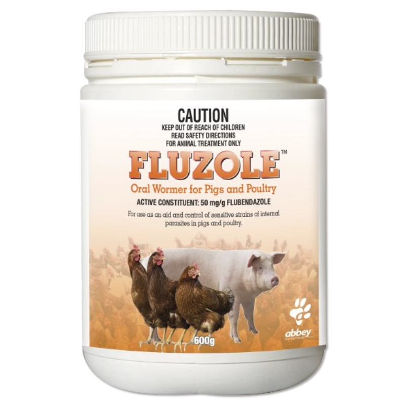 Fluzole Oral Wormer for Pigs and Poultry