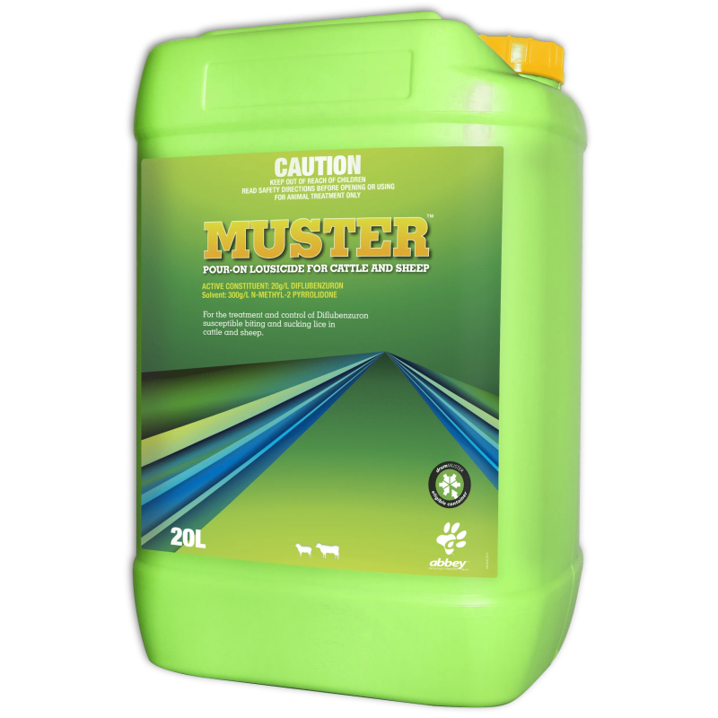 Muster Pour-on Lousicide for Cattle and Sheep